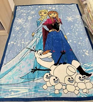 putni jastuk za decu: Dečije plišano ćebe sa likovima iz crtanih filmova. Motivi:Frozen — 1