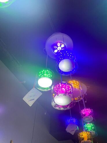 Люстры: Хрустальные подвесные люстры с LED-подсветкой - Эффектные — 66