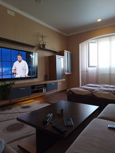 эмарк жибек жолу: 1 комната, 45 м², 106 серия улучшенная, 8 этаж, Евроремонт
