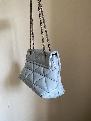 hermes kais cena: Açıq mavi rəngdə çiyin çantası - Material: yumşaq, yastı tikişli — 2