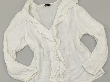 eleganckie białe bluzki koszulowe: Blouse, L (EU 40), condition - Very good