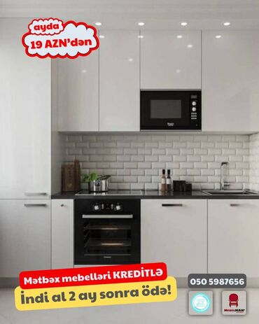 Sifarişlə mətbəx mebeli: Sifarişlə mətbəx dəsti, Özü çəkən petlələr, Sadə laminat, Kredit var, Pulsuz çatdırılma -da lalafo.az — 25 Sifarişlə mətbəx mebeli: Sifarişlə mətbəx dəsti, Özü çəkən petlələr, Sadə laminat, Kredit var, Pulsuz çatdırılma — 25