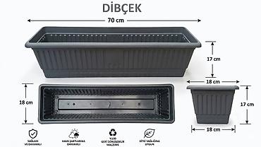 Bitkilər üçün dibçəklər: Dibcek dibcek Türkiyə istehsalı olan, keyfiyyətli və davamlı — 1