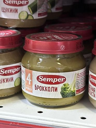gruda sos: Пюре детское Semper «Брокколи», с 4 месяцев. - Однокомпонентное — 1