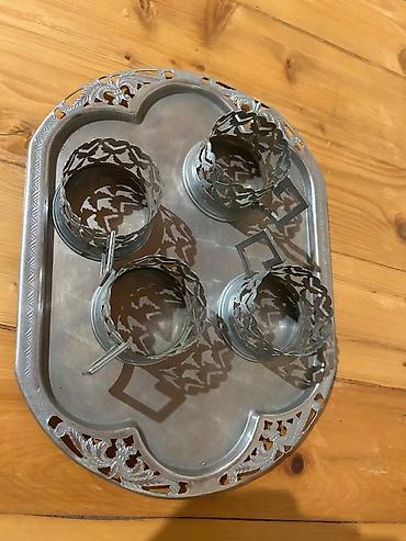 samovar satisi lalafo: Çay dəsti, rəng - Ağ, Farfor — 3