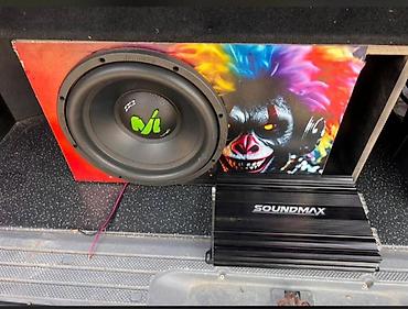 pioneer kalonka 600w: Avtomobil üçün audio sistemi – subvufer + gücləndirici komplekti Mono — 1
