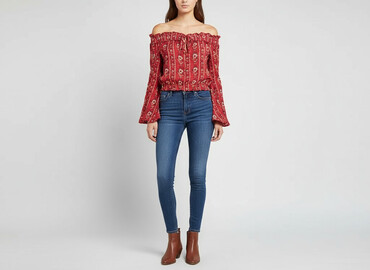 koszula z roza hm: H&M, Bluzka damska, rozmiar M