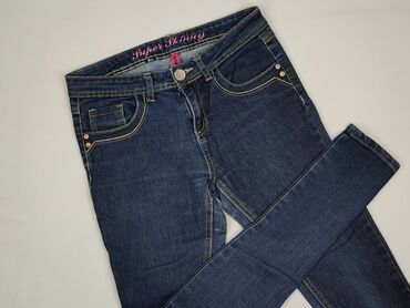 woskowane spodnie hm: Denim Co, Jeansy damskie, rozmiar M