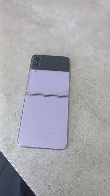 чехлы на редми нот 5: Samsung Galaxy Z Flip 4, Колдонулган, 256 ГБ, түсү - Кызгылт көк, 1 SIM, eSIM