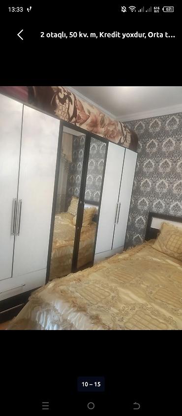 ev ve bag: 2 otaqlı həyət evi – 50 kv.m Plan və sahə: - 2 ayrı otaq, mətbəx və — 9