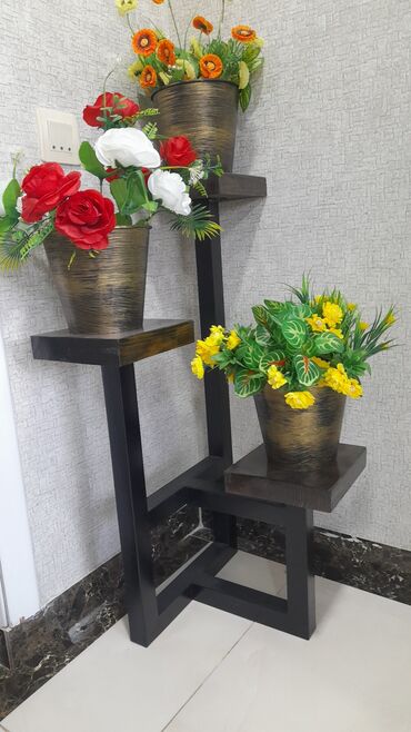 Rəflər, etajerkalar: Gül stendi подставка для цветов.Çiçək stendi və dekor. metal karkas — 6