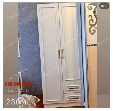 düz dolab: Yeni, 2 qapılı Düz dolab, Qarderob, paltar dolabı
