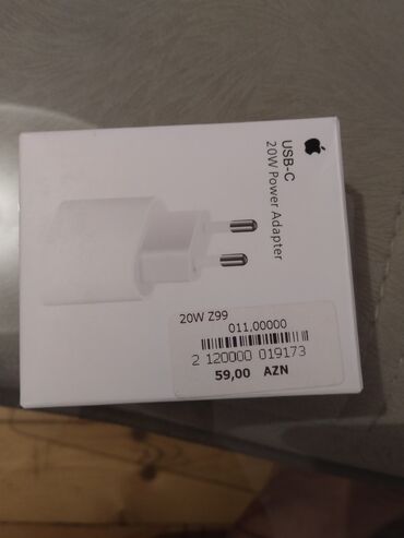 tecno spark 8c qiymeti: Adapter Apple, 20 Vt, İşlənmiş