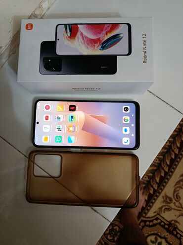 Redmi: Redmi, Redmi Note 12, Б/у, 128 ГБ, цвет - Черный, 2 SIM