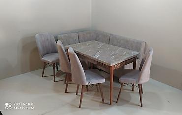 Masa və oturacaq dəstləri: 🇹🇷Türk istehsalı Möhtəşəm ✨✨ Kuxna üçün stol stul dəsti 2 stul 1 — 18