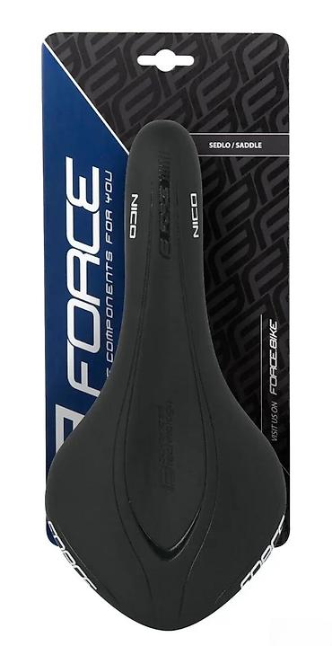 mast za podmazivanje: SEDIŠTE FORCE NICO SPORT, CRNO | reljefni logo i struktura FORCE — 6