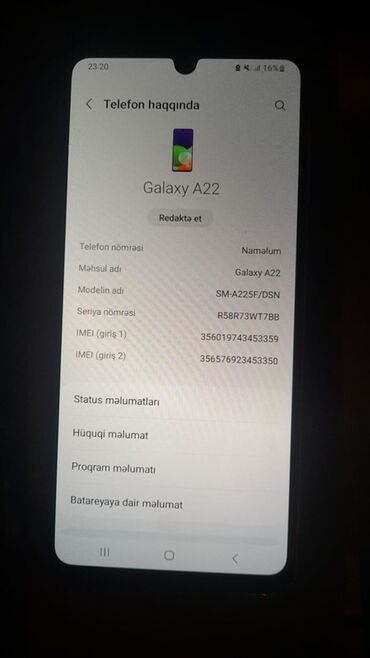 samsung sekilleri: Samsung Galaxy A22, İki sim kartlı