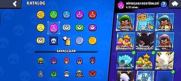 dustin: Brawl Stars hesabı – zəngin kostyum və resurs kolleksiyası Endirimde — 3