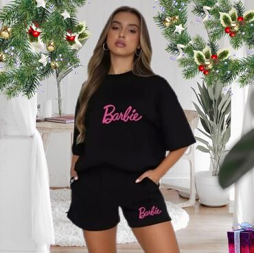 boyuk beden paltarlar: Barbie geyim dəsti şort və tshirt • Yenidir • Pambıq materialdır və