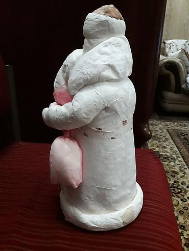 Антиквариат: Советская винтажная новогодняя игрушка Деда Мороза из ваты и — 5