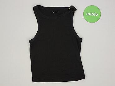 czarne bluzki basic: Sinsay, Top damski, rozmiar M — 2