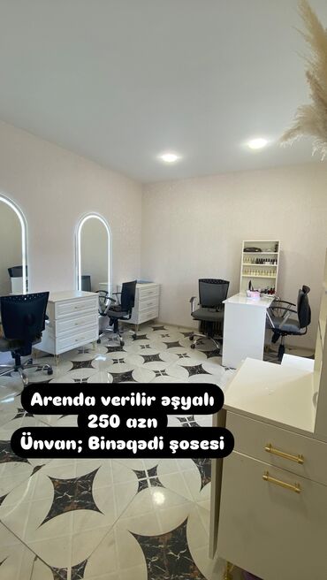 Digər kommersiya daşınmaz əmlakı: İcarəyə verilir əşyalı və ümumi 250 azn
Binəqədi şosesi