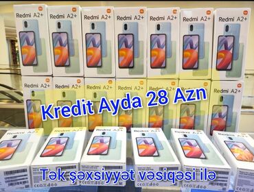 kredit telefonlar tek sexsiyyet vesiqesi ile: Xiaomi Redmi A2 Plus, 64 GB, rəng - Qara, 
 Kredit, Barmaq izi