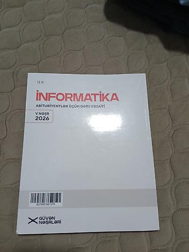monotip tibbi geyimler: Məhsul: “İnformatika – Abituriyentlər üçün dərs vəsaiti” Müəllif — 2