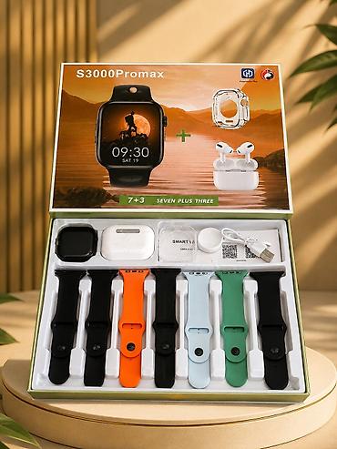 i7 pro max: S3000 ProMax 7+3 Smartwatch Seti – Deluxe Edition Çoxfunksiyalı — 1