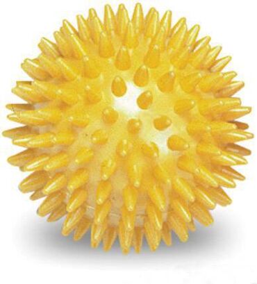химические вещества: Мяч массажный желтый ОРТОСИЛА L 0108, диам. – массажный мяч с шипами