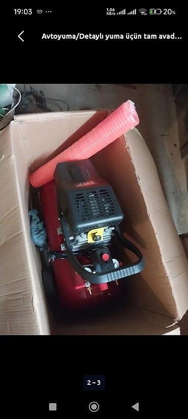 generator icarəsi: Avtoyuma və detallı təmizlik üçün peşəkar avadanlıq dəsti Tərkib: - — 3
