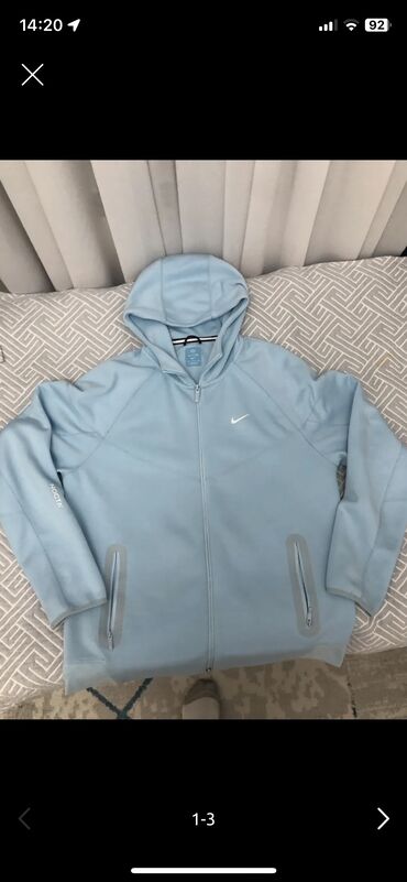 женская спортивная костюм фирмы: Эркектердин толстовкасы, XL (EU 42), Nike, Жаңы, түсү - Көгүлтүр, Өзү алып кетүү