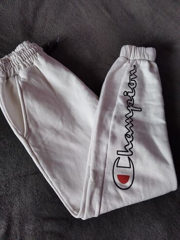 pantalone pamuk polyester: Champion, M (EU 38), Jednobojni, bоја - Bela