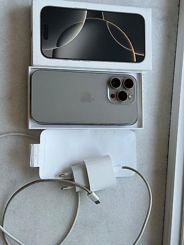iphone başlığ: IPhone 16 Pro, White Titanium, Simsiz şarj — 2