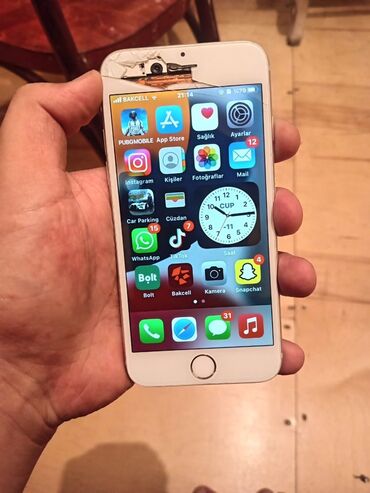 siemens notebook fujitsu: IPhone 6s, Ağ, Qırıq