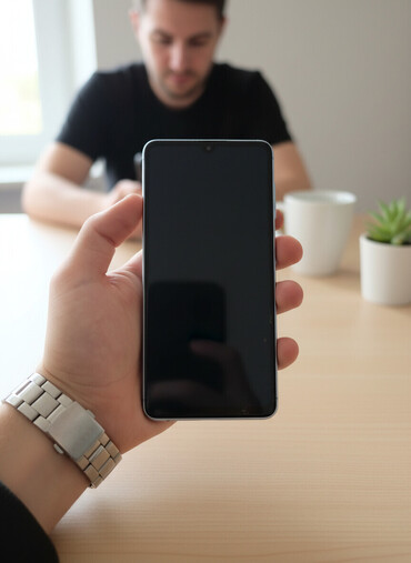 Samsung: Samsung Galaxy A52, 128 GB, rəng - Mavi, Barmaq izi — 1