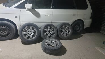 шина с дисками: Дөңгөлөктөр монтажда 205 / 65 / R 15, Кыш, Комплект, Жеңил унаалар, Куйма, тешиктери - 5