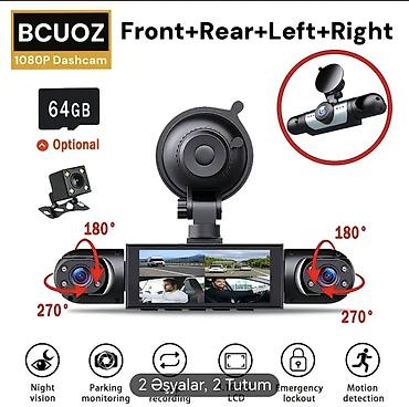 блендер 3 в 1: BCUOZ 1080P Avtomobil DVR (Dashcam) - Ön + Arxa + Sol + Sağ — 3