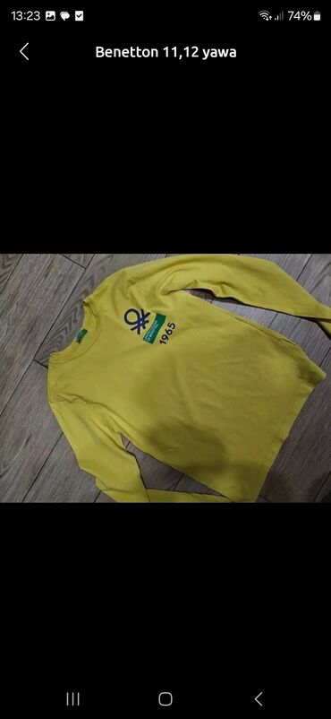 Svitşotlar: Kişi/qadın casual üst geyimləri dəsti 1) Neon sarı kapüşonlu — 55