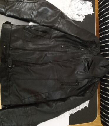 кожаная куртка мужская: Kurtka, Dəri, Payız, M