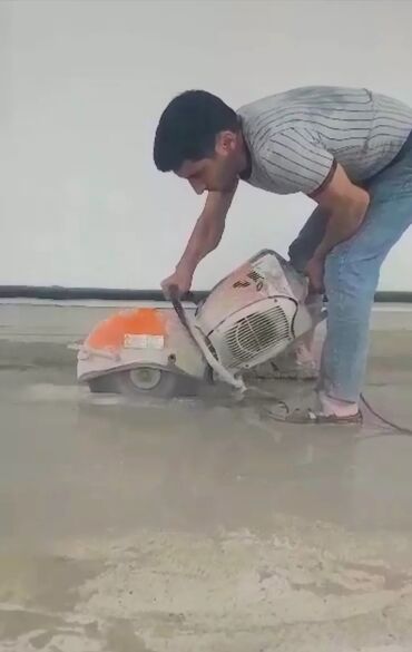 Beton işləri: Beton kəsmə Beton deşmə işləri Beton kesimleri deliklerin açilmasi — 15