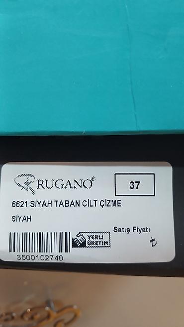 Çəkmələr: Uzunboğaz, Ölçü: 37, rəng - Qara, İşlənmiş — 9