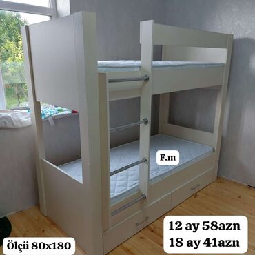 Çarpayılar: Yeni, Təknəfərlik çarpayı, Bazasız, Matras ilə, Siyirməli