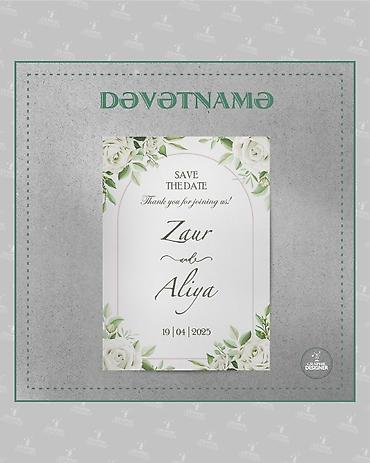 usta yeri: Dəvətnamə dizaynı – “Save the Date” kolleksiyası 💌 Toy dəvətnamələri — 2