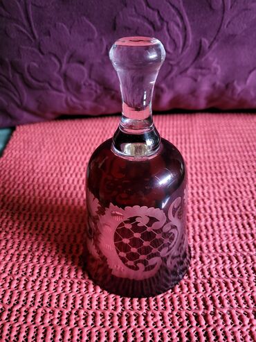 Ostali kućni dekor: Zvono novo Bohemija kristal rucno gravirano 70te. Kristalno — 13