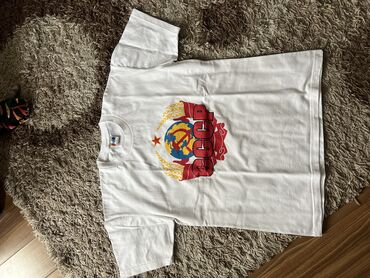 мужская футболка на молнии: Футболка L (EU 40), түсү - Ак