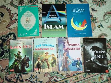 Bədii ədəbiyyat: Kitablar hammısı yenidir.Bir neçəsini oxumuşamsəliqəli qalıb heç bir