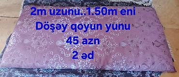 Döşəklər: Taxt döşəyi və yun dəstləri - Taxt döşəyi: uzunluğu 2 m, eni 1.70 m — 3