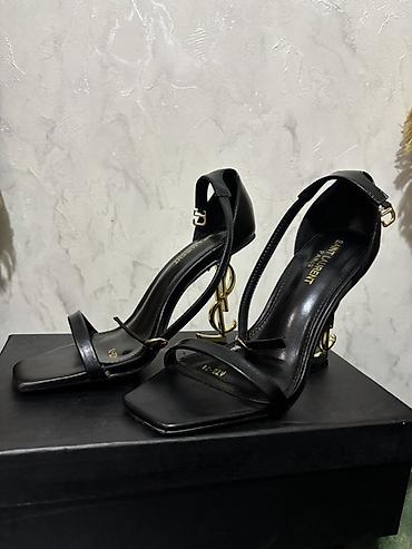 Basanoşka və səndəllər: YSL, Ölçü: 38, rəng - Qara, Yeni — 3