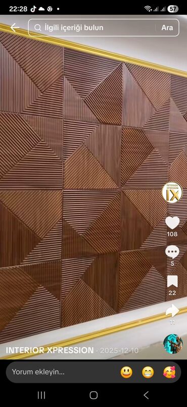 Şəkillər, tablolar: Məhsul: Dekorativ 3D panel və güzgü kompozisiyaları topdan mallardır — 9